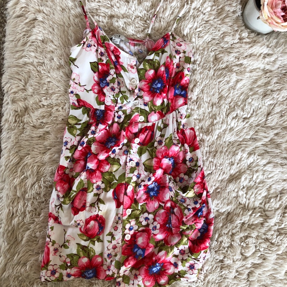 Spaghetti strap floral dress